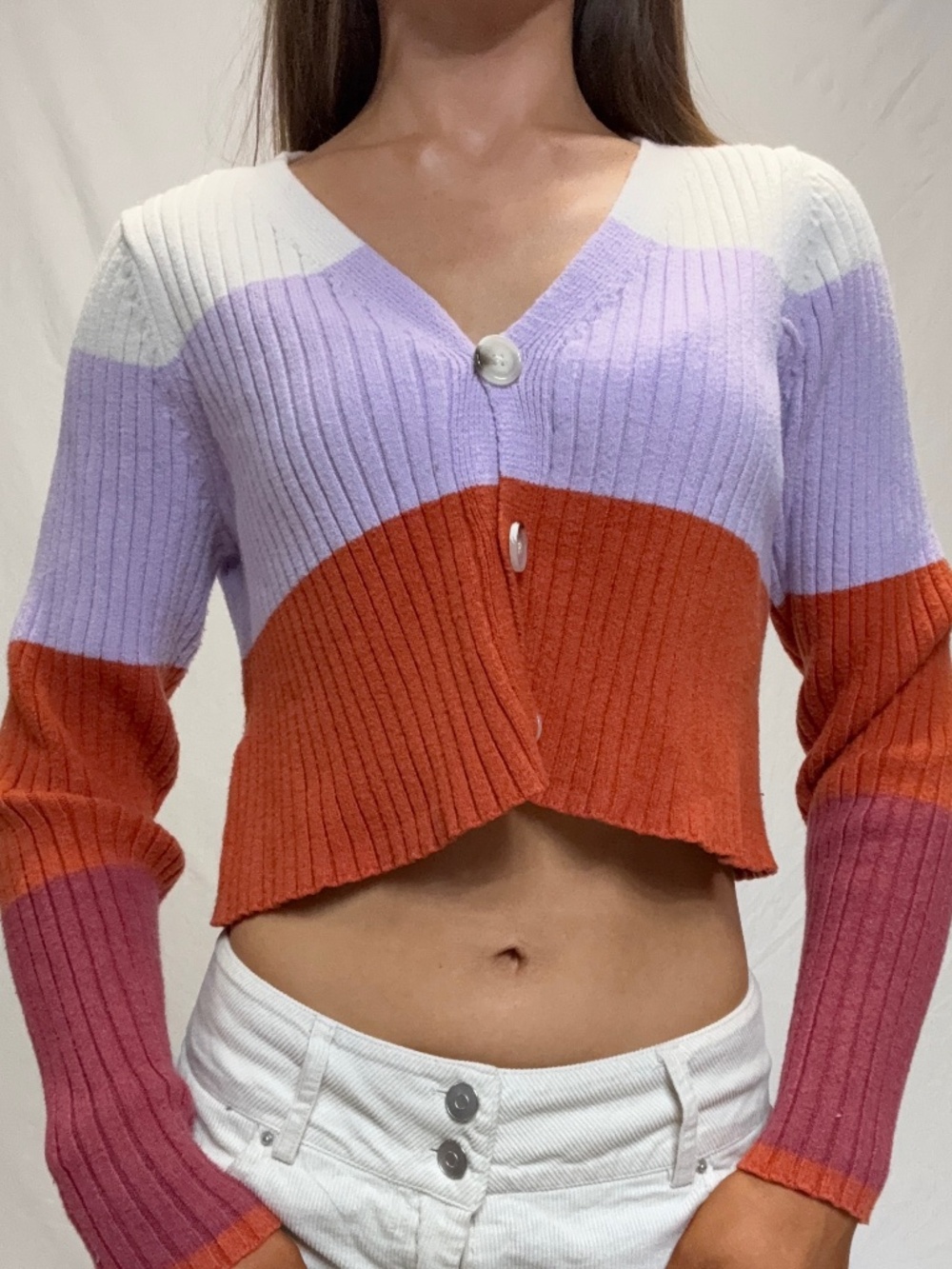 GB Girls multicolor knit sweater (fits S/M)